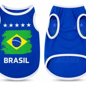 Roupa Pet Seleção Brasil Copa Do Mundo Gato Cachorro