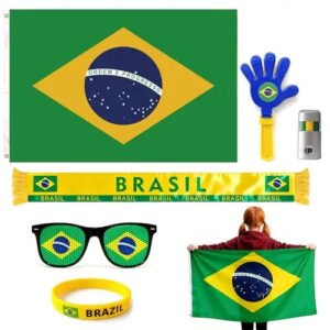 Kit Torcedor Master: Óculos LED + Bandeira Premium